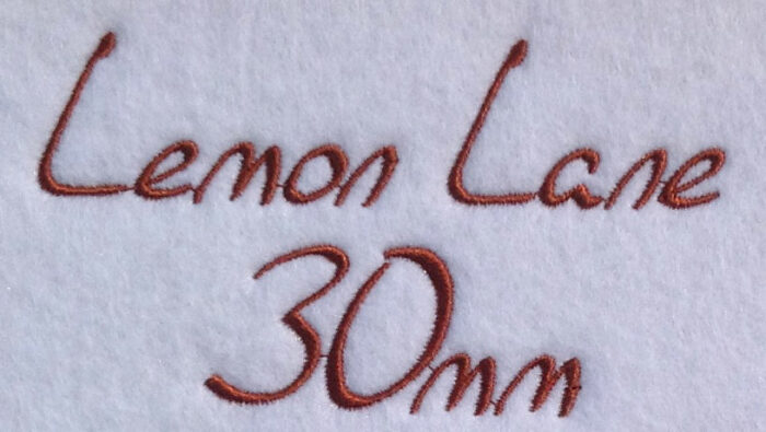 Lemon Lane 30mm Font 3