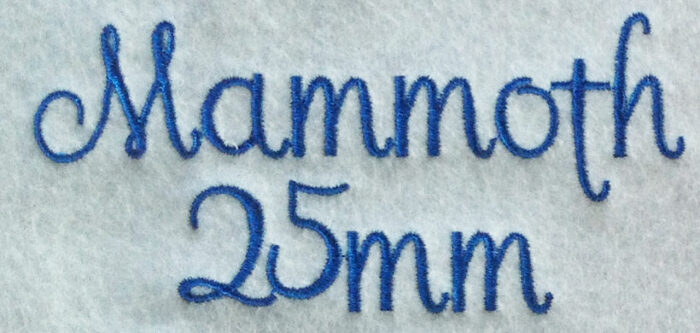 Mammoth 25mm Font 3