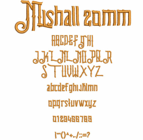 Mishall 20mm Font 1