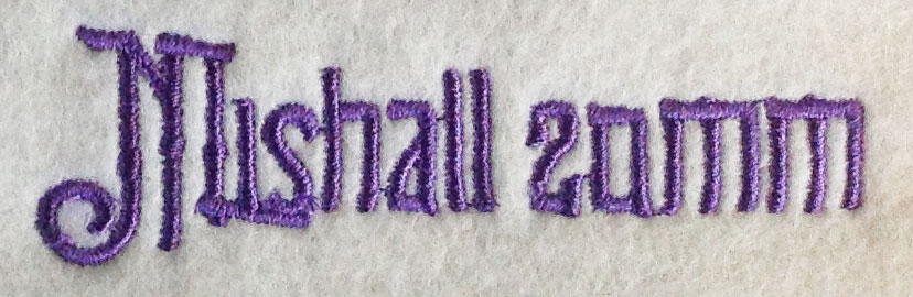 Mishall 20mm Font 3