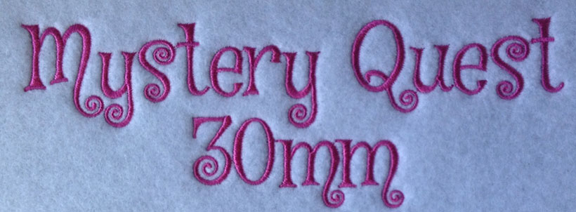 Mystery Quest 30mm Font 2