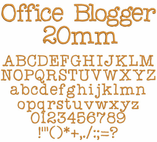 Office Blogger 20mm Font 1