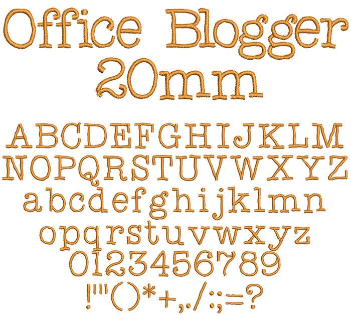 Office Blogger 20mm Font 1