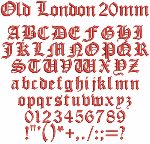 Old London 20mm Font 1
