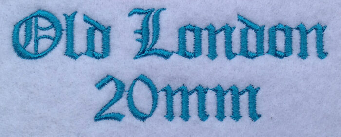 Old London 20mm Font 3