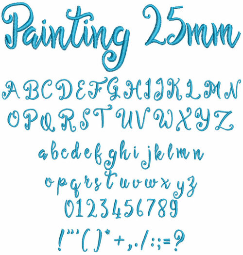 Painting 25mm Font 1