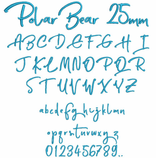 Polar Bear 25mm Font 1
