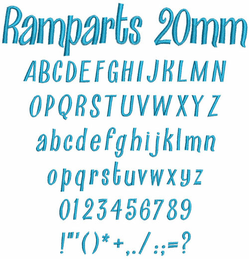 Ramparts 20mm Font 1