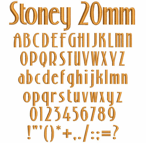 Stoney 20mm Font 1