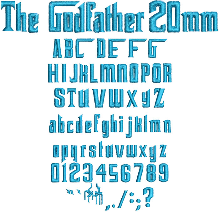 The God Father 20mm Font 1