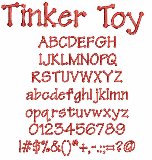 Tinker Toy Font 1