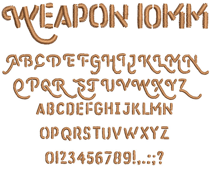 Weapon 10mm Font 1