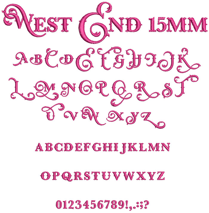 West End 15mm Font 1