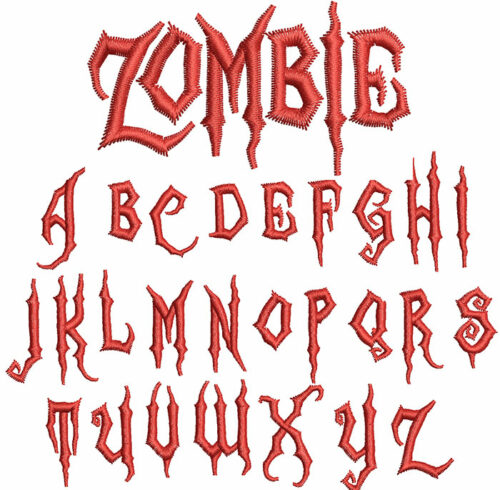 Zombie 15mm Font 1