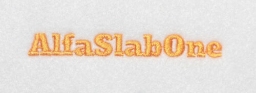 Alpha Slab One Font 2