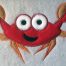 crab applique embroidery design