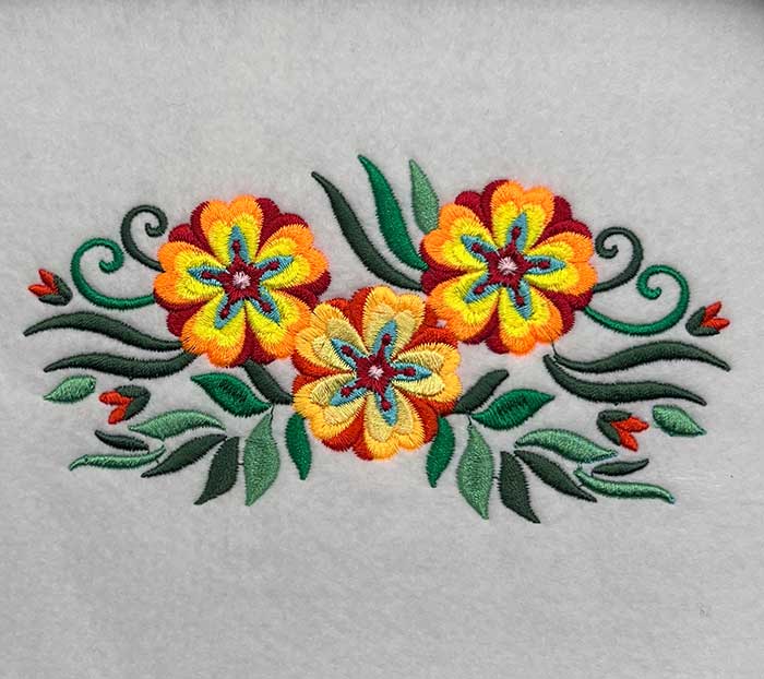 Bunch of flowers 3 embroidery design