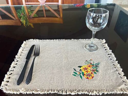 bunch of flower placemat