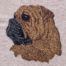 bull mastif embroidery design