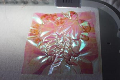 how to do mylar embroidery