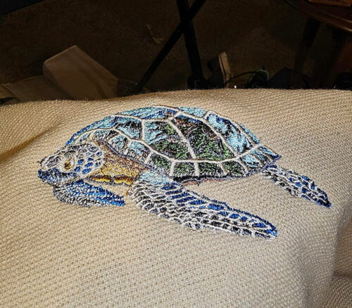 sea turtle sew out