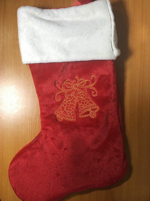 christmas trapunto stocking