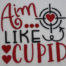 aim like cupid embroidery design