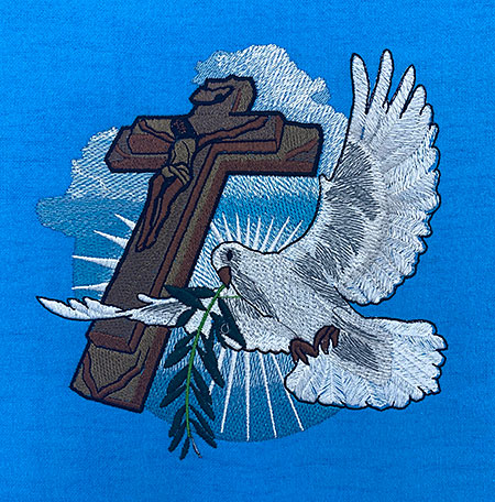 dove with cross