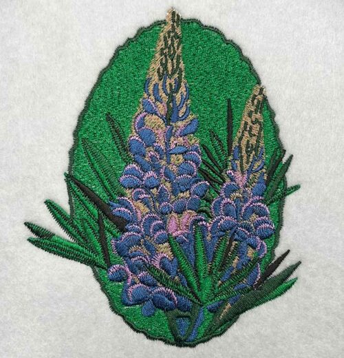 Lupin Flower embroidery design
