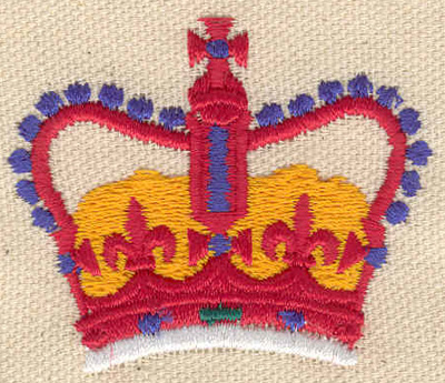 Embroidery Design: Crown 2.18w X 1.79h
