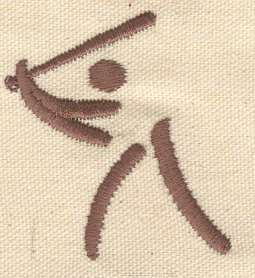 Embroidery Design: Baseball stick figure 2.13w X 2.36h