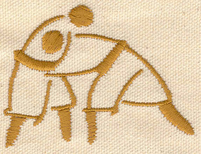 Embroidery Design: Judo figures 2.72w X 2.02h