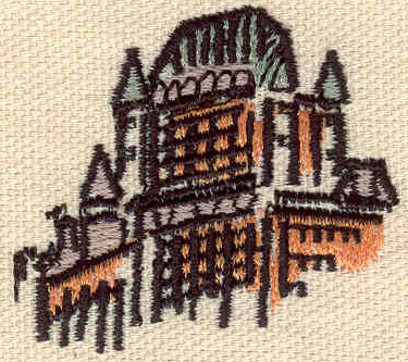 Embroidery Design: Castle 1.77w X 1.61h