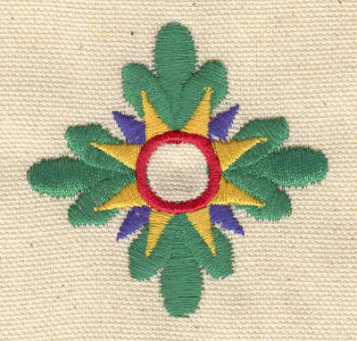 Embroidery Design: Floral design L 2.28w X 2.28h