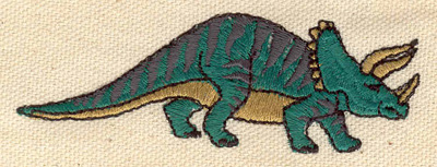 Embroidery Design: Dinosaur Triceraptos 3.45w X 1.34h