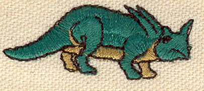 Embroidery Design: Dinosaur Tricepators 1.87w X 0.74h