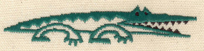 Embroidery Design: Alligator A 4.00w X 0.92h