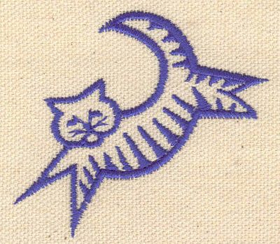 Embroidery Design: Cat 2.54w X 2.22h