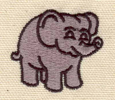 Embroidery Design: Elephant baby 1.57w X 1.42h