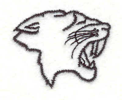 Embroidery Design: Sabertooth tiger 1.55"w X 1.27"h