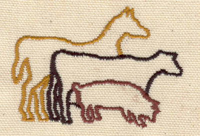 Embroidery Design: Farm animals 2.76w X 1.95h