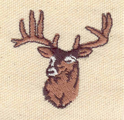 Embroidery Design: Deer head B1.77w X 1.76h