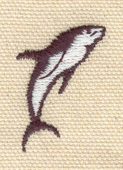 Embroidery Design: Dolphin D 0.90w X 1.30h