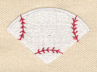 Embroidery Design: Diamond shaped baseball 2.10w X 1.40h