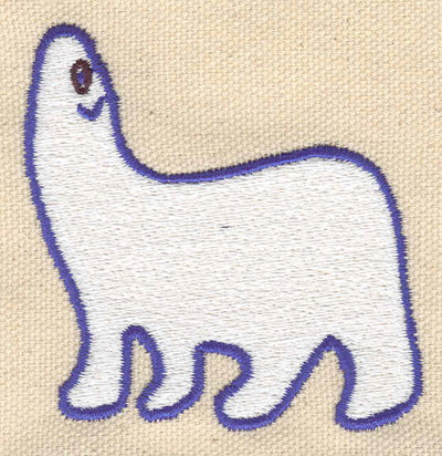 Embroidery Design: Polar Bear 2.60w X 2.60h