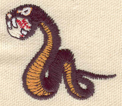 Embroidery Design: Viper snake 1.90w X 1.65h