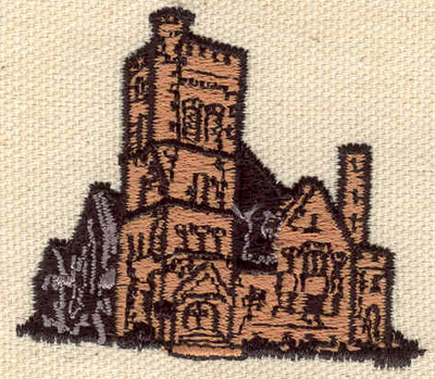 Embroidery Design: Church 2.20w X 1.90h
