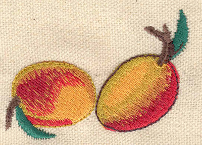 Embroidery Design: Mangoes 2.50w X 1.75h