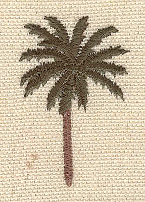 Embroidery Design: Palm tree B 1.20w X 1.85h