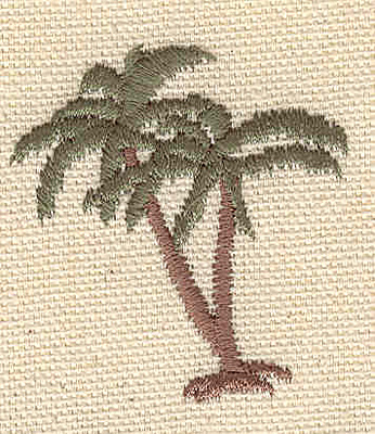 Embroidery Design: Palm trees C 1.60w X 1.75h
